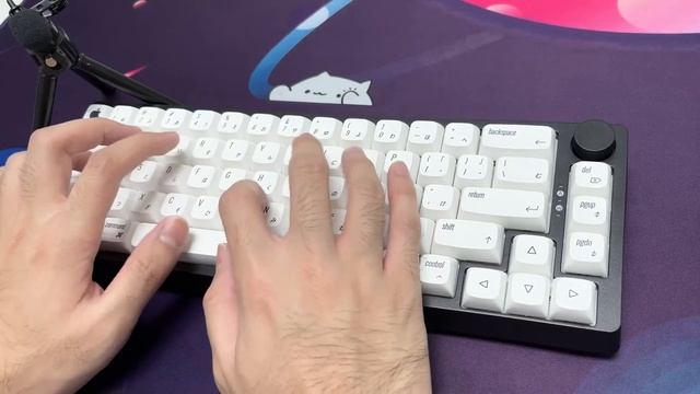 Budget 67keys Knob Custom Keyboard + Apple Keycap смотреть онлайн