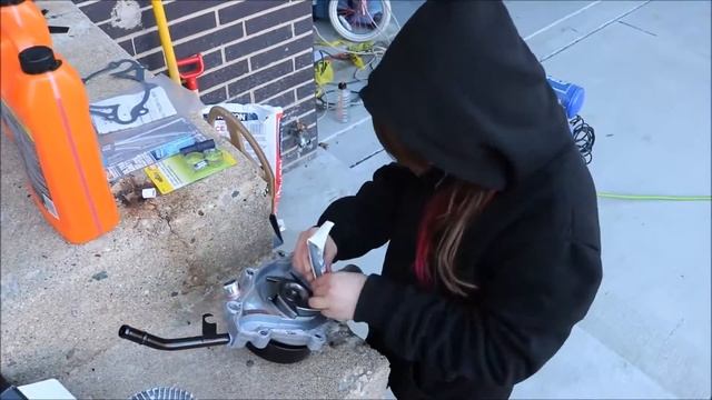 Dodge Ram 5.9 Water Pump DIY by Fixin it with Zoe Lyn смотреть онлайн