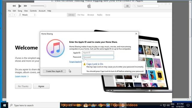 Fix Home Sharing could not be activated, Error 5507 when running iTunes in Windows 10 смотреть онлайн