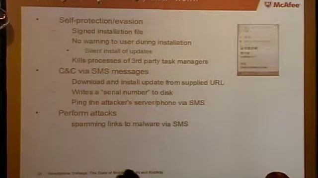 The Next HOPE (2010): Smartphone Ownage: The State of Mobile Botnets and Rootkits смотреть онлайн