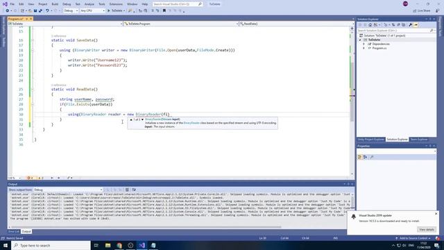 Visual Studio C# Programming Tutorial 18 system.io stream reader and writer смотреть онлайн