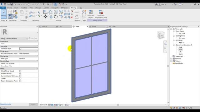 Parametric Window Family Creation Part 2 смотреть онлайн