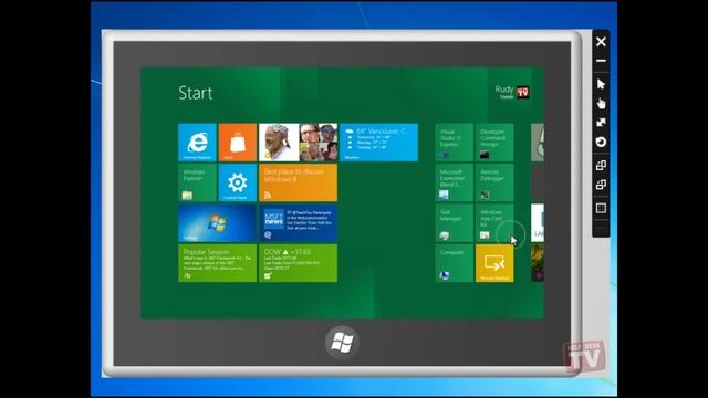 Windows 8 Developer Preview: Tablet Simulator смотреть онлайн