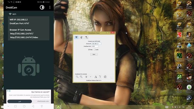 كيف تستخدم هاتفك ككاميرا ( webcam ) على حاسوب смотреть онлайн
