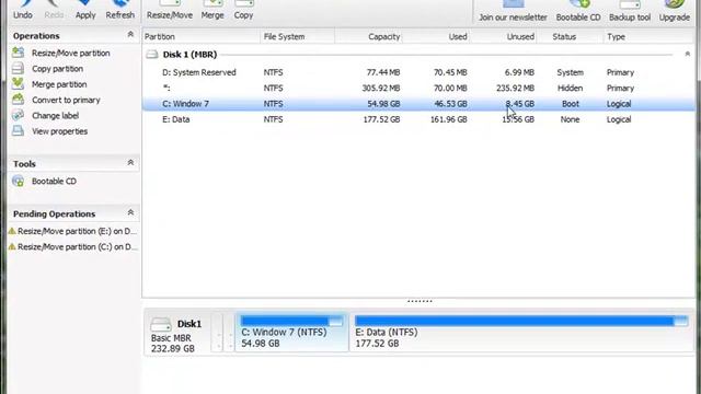 How to resize Partition in Window 7 смотреть онлайн