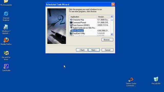 Scheduled In Task Wizard In XP смотреть онлайн