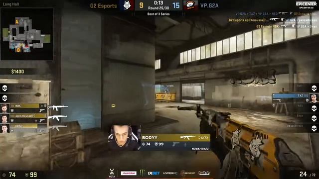CS:GO TAZ INSANE 1v3 TO WIN MAP vs G2!! VP VS G2 TAZ INSANE CLUTCH TO WIN GAME!! CRAZY PLAY TAZ!! смотреть онлайн