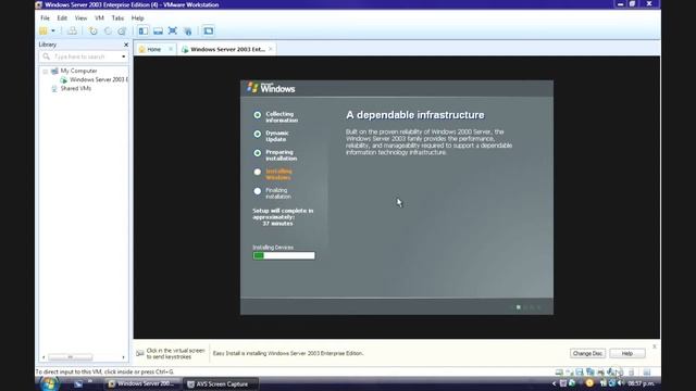 INSTALACION DE WINDOWS SERVER 2003 EN WMWARE смотреть онлайн