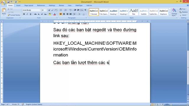Hướng dẫn cá nhân hóa thông tin windows смотреть онлайн