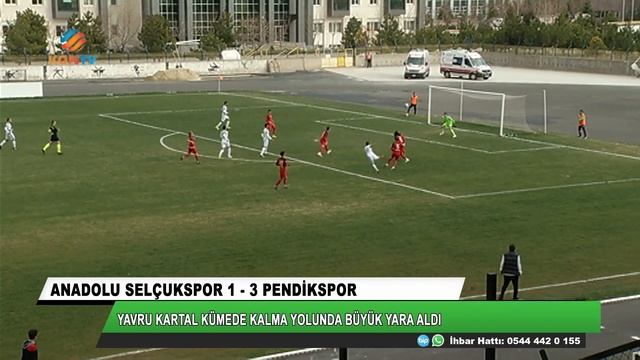 KONYA ANADOLU SELÇUKSPOR 1 - 3 PENDIKSPOR смотреть онлайн