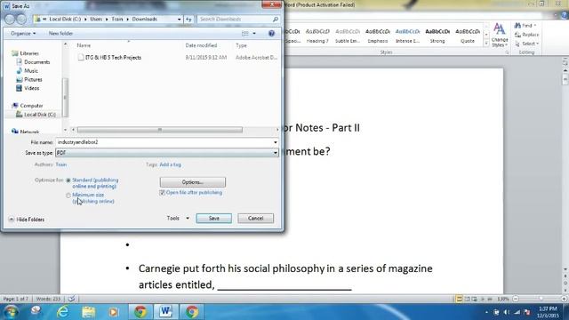 Tech Tip 001 How To Make Files into PDFs смотреть онлайн