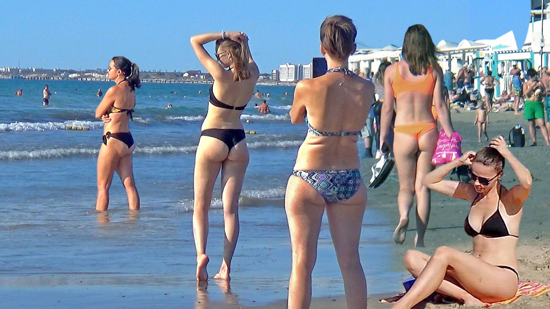 Пляж городской в Анапе. Без комментариев смотреть онлайн