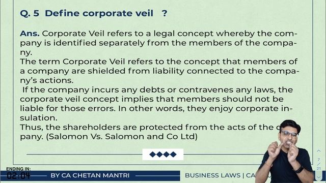 CA FOUNDATION I #DAY 08 I LAW I COMPANIES ACT I Commercebaba I Vidhyoday I 2020-21 смотреть онлайн