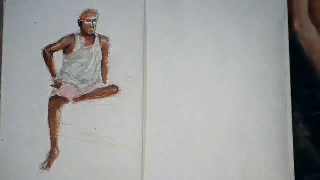 Paint A Seated Man with-Water Colour смотреть онлайн