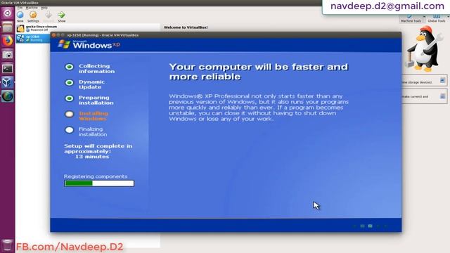 Install Windows XP in VirtualBox On Ubuntu смотреть онлайн