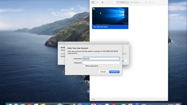 Connect Microsoft Remote Desktop connection with custom port from Mac смотреть онлайн