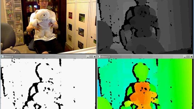 Kinect with OpenCV and OpenNI смотреть онлайн