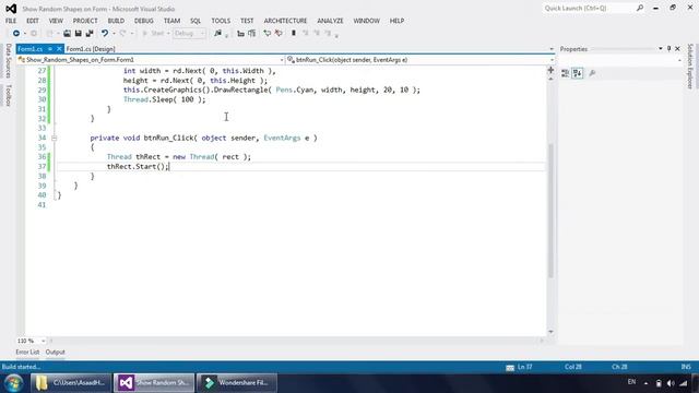 How To Design & Create Program [ Show Random Shapes on Form Using Csharp/WinForms ] in C#/WinForms смотреть онлайн