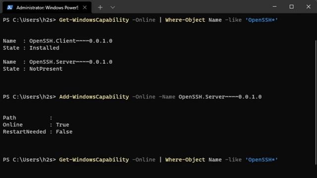 OpenSSH: come installare client e server in Windows 10 e 11 смотреть онлайн