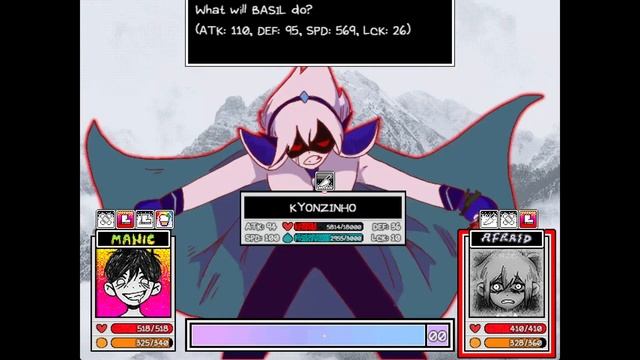 OMORI: OMORI and BASIL Vs KYONZINHO (omori mod boss fight) смотреть онлайн