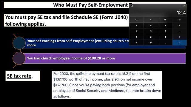Sch. C Self-Employment (SE) Tax 619 Income Tax 2020 смотреть онлайн