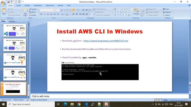 Install AWS CLI on Windows смотреть онлайн