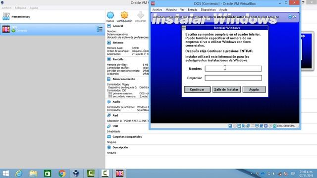 Instalación de windows 3.11 con virtualbox смотреть онлайн