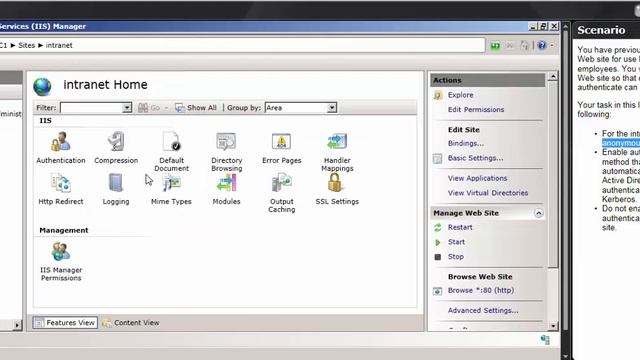 7.5.3 Configure IIS Authentication смотреть онлайн
