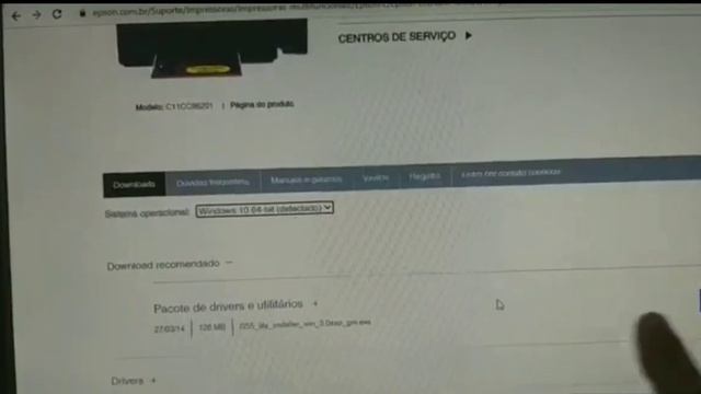 Como baixar o DRIVER da impressora Epson L355 direto do SITE na internet. смотреть онлайн