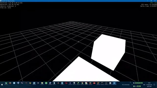 OpenGL глюки при выборе объектов смотреть онлайн