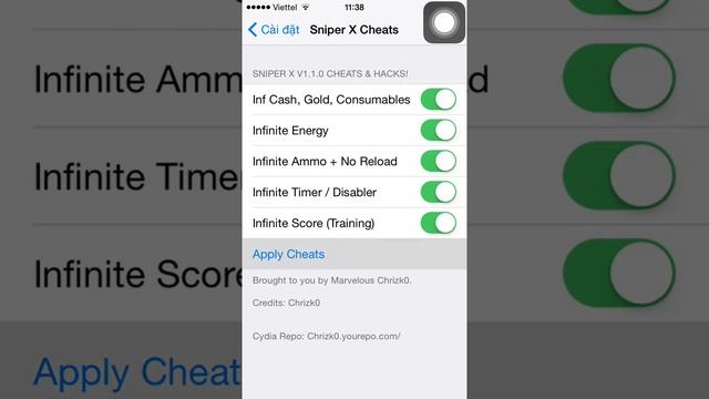 Hack Game Sniper X IOS ( ifile, filza ) смотреть онлайн