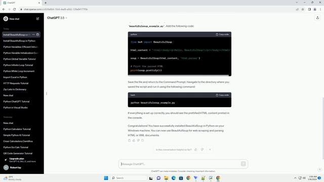 install beautifulsoup in python windows смотреть онлайн
