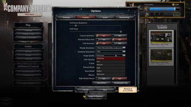 Company of Heroes 2 - RTX 2070 Super, i5-9400F (benchmark) смотреть онлайн