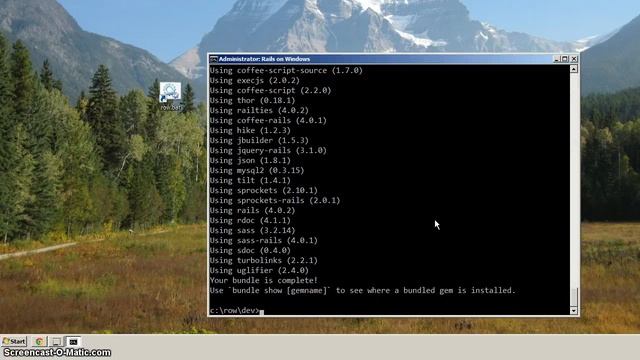 How to install Ruby on Rails on Windows 7 - Part 4, Ruby on Rails смотреть онлайн