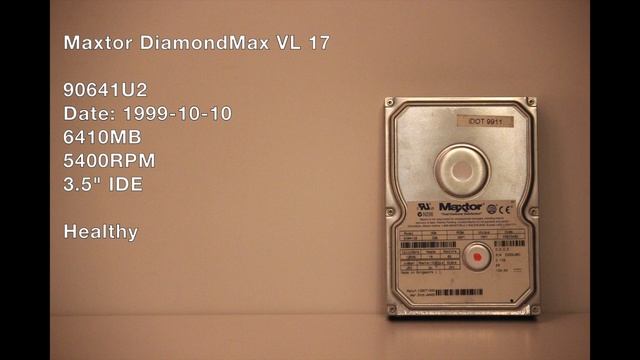 Maxtor DiamondMax VL 17 (90641U2) Hard Drive (1999) смотреть онлайн