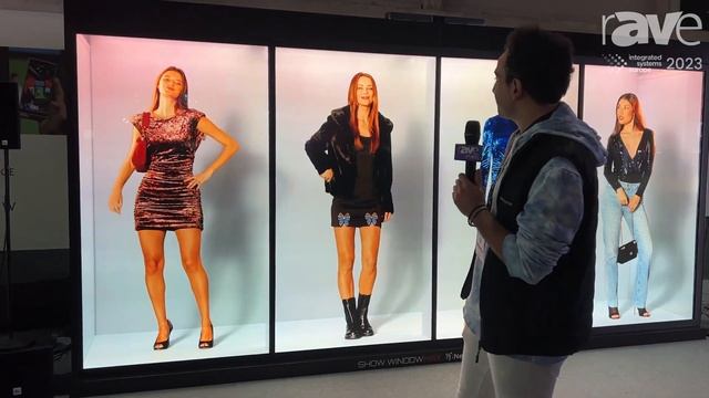 ISE 2023: Newtonlab Intros Show Window Max Holographic Device, Displays Life-Size People on Video смотреть онлайн