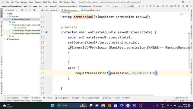 Getting Image From Camera And Asking For Camera Permission In Android смотреть онлайн