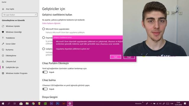 Windows 10 Geliştirici Mod ve Kullanıcı Hesabı Denetim Ayarı Nasıl Açılır? смотреть онлайн