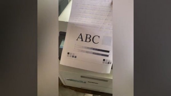 Brother DCP-L3550CDW Test Print