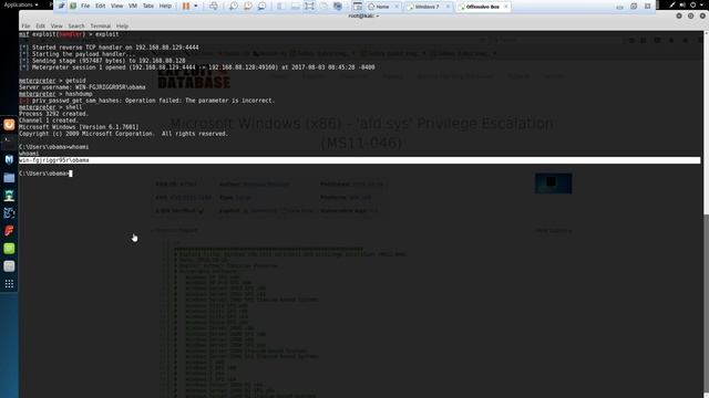MS11-046 Windows Privilege Escalation смотреть онлайн