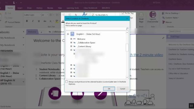 2. OneNote Classroom Notebook: 