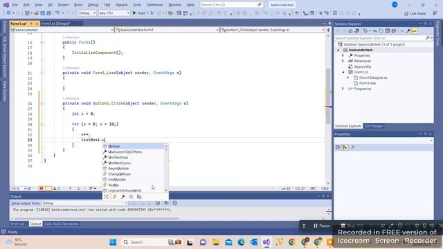 For Loops | C# | Visual Studio | Windows Forms смотреть онлайн