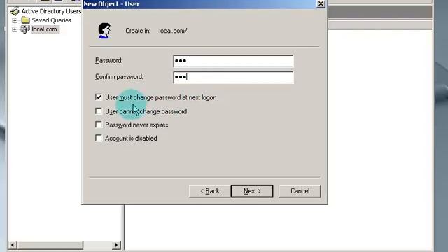 Create User Account windows server 2003 [part 7] смотреть онлайн