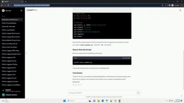 python matplotlib install windows