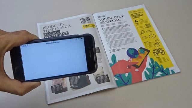 Журнал "The Big Issue" з технологією AR від genARate смотреть онлайн