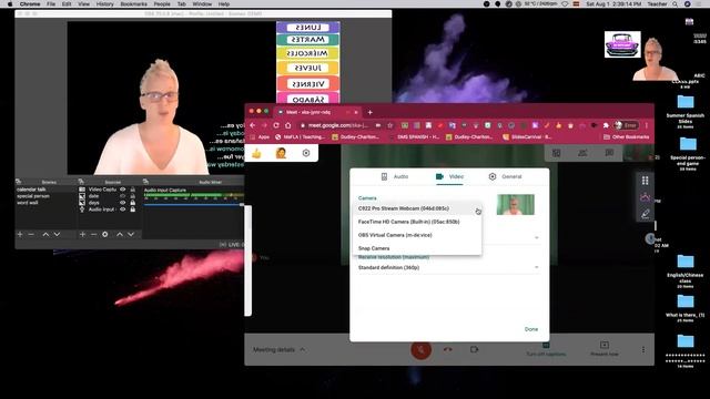 Adding OBS as Virtual Cam in Google Meet смотреть онлайн