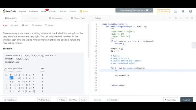 Daily Coding Problem - Problem 18 (Sliding Window Maximum) - Asked by Google смотреть онлайн