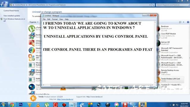 HOW TO UNINSTALL APP IN WINDOWS 7 смотреть онлайн