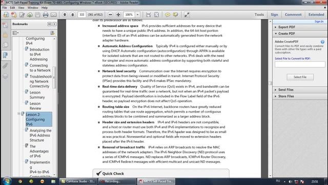 Exam 70 680 Capter 6 Lesson 2 Configuring İPv6 смотреть онлайн