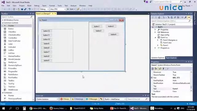 Panel & SplitContainer смотреть онлайн
